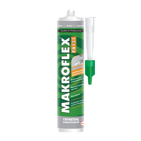 Герметик акриловый Makroflex FA131 морозостойкий, белый (450 г), тов-175780 купить за 0 руб. в Новосибирске