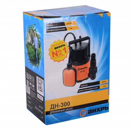 Дренажный насос ДН-300 Вихрь, 68/2/6 купить за 2 890 руб. в Новосибирске