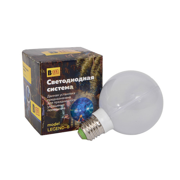 Светодиодная система B52 "LEGEND-8", 220В, цоколь Е27, 3 цв.свечения, прозрачн.корпус, 360гр.освещен купить за 0 руб. в Новосибирске