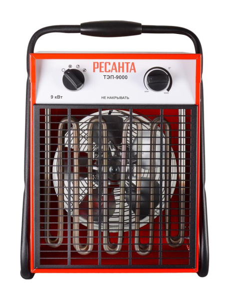Тепловая электрическая пушка ТЭП-9000 Ресанта, 67/1/4 купить за 9 090 руб. в Новосибирске