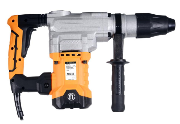 Перфоратор "ВИХРЬ" П-1200К-М, 1600Вт, SDS-Max, бетон 40мм, 0-620об/мин, 0-3750 уд/мин, 11Дж, 7,2кг, кейс, 72/3/3 купить за 13&nbsp;290 руб. в Новосибирске