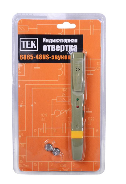 Отвертка-индикатор РЕСАНТА 6885-48NS (RFA101)-звуковая, 61/10/159 купить за 429 руб. в Новосибирске