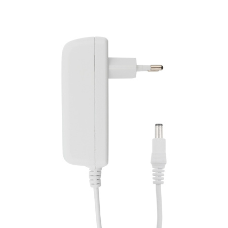 Блок питания AC 110-250В/DC 12В, 2А, 24W с DC разъемом подключения 5.5*2.1, IP43, REXANT (Белый корпус) купить за 546 руб. в Новосибирске