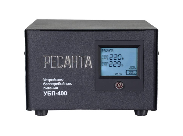 Устройство бесперебойного питания УБП-400 ИБП РЕСАНТА, 300Вт, + стаб 140-260В, 12 Вольт, 61/49/3 купить за 11 290 руб. в Новосибирске