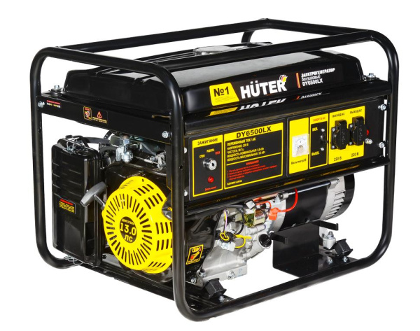 Электрогенератор Huter DY6500LX, электростартер, 64/1/7 купить за 47&nbsp;384 руб. в Новосибирске
