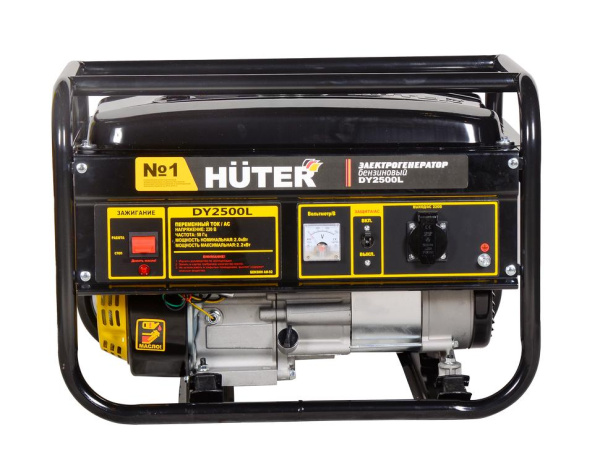 Генератор бензиновый Huter DY2500L ( генератор 2,2 кВт ) 64/1/3 купить за 20&nbsp;989 руб. в Новосибирске