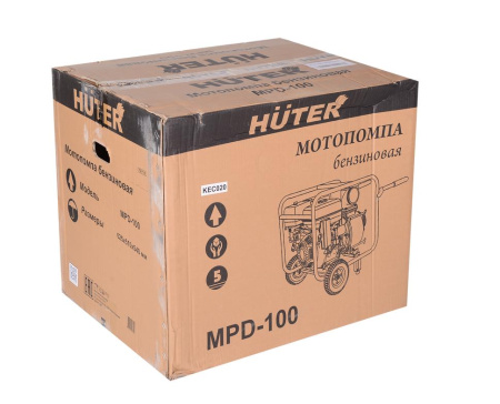 Мотопомпа MPD-100 Huter, шт, 70/11/6 купить за 61&nbsp;544 руб. в Новосибирске