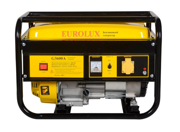 Электрогенератор Eurolux G3600A, 2800Вт, 64/1/37 купить за 19&nbsp;834 руб. в Новосибирске