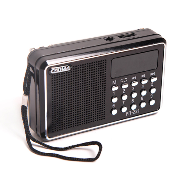 Радиоприемник "Сигнал РП-221", бат. 3*АА (не в компл.), 220V, акб 400мА/ч, USB, SD, дисплей 17818 купить за 0 руб. в Новосибирске