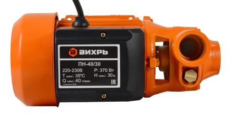 Поверхностный насос ПН-40/30 Вихрь, 68/4/11 купить за 2&nbsp;903 руб. в Новосибирске