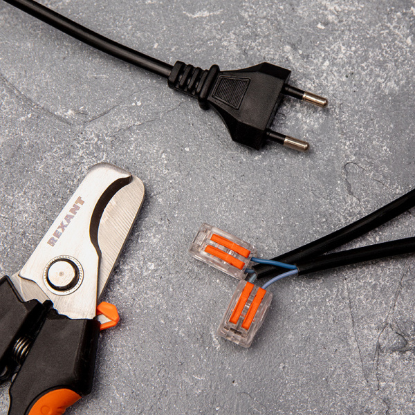 Универсальная многоразовая 2-проводная клемма REXANT (0,08-2,5 (4) мм²) 50шт. прозрачные купить за 26 руб. в Новосибирске