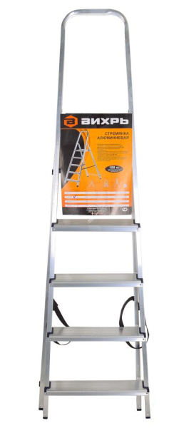 Стремянка алюминиевая СА 1х5 БИБЕР 98005, тов-071389 купить за 4&nbsp;768 руб. в Новосибирске