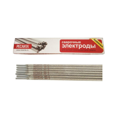 Электрод "РЕСАНТА" МР-3 Ф2,5 Пачка 3 кг 71/6/19 купить за 1&nbsp;203 руб. в Новосибирске