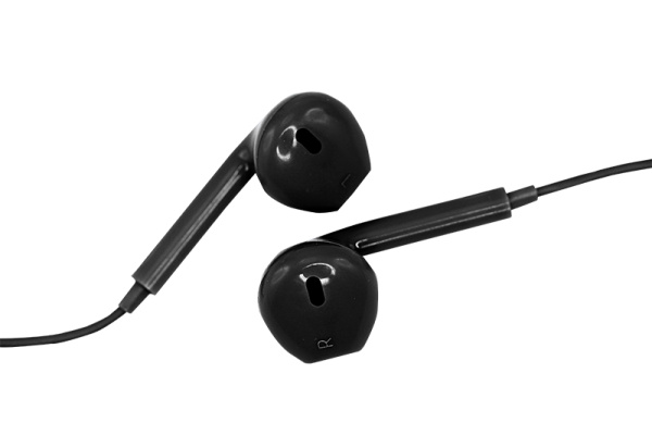 Наушники с микрофоном черные купить за 0 руб. в Новосибирске