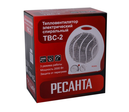 Тепловентилятор ТВС-2 Ресанта, 67/2/2 купить за 1&nbsp;440 руб. в Новосибирске