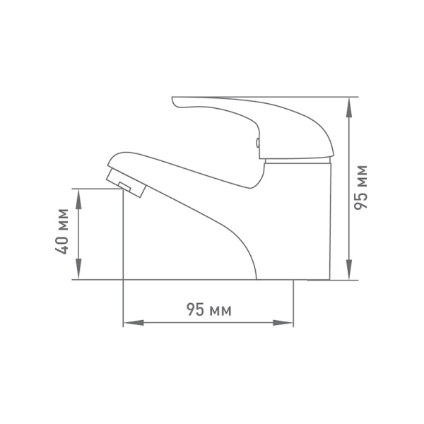 Смеситель для умывальника Mix&Fix JOTA 4403 одноручный, Чехия, тов-114488 купить за 3 017 руб. в Новосибирске