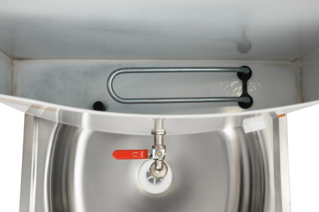 Умывальник дачный, с подогревом, нержавеющая мойка, цвет белый 74/4/1 купить за 6 590 руб. в Новосибирске