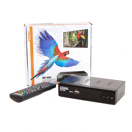 Ресивер эфирный (приставка ТВ) DVB-T2 HD HD-300, металл, дисплей DOLBY DIGITAL, чипсет Ali3821P, СИГНАЛ купить за 0 руб. в Новосибирске