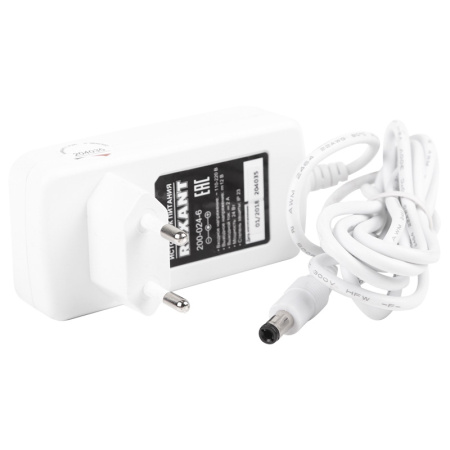 Блок питания AC 110-250В/DC 12В, 2А, 24W с DC разъемом подключения 5.5*2.1, IP43, REXANT (Белый корпус) купить за 0 руб. в Новосибирске