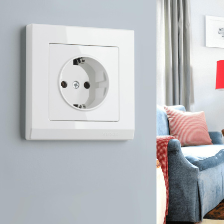 Рамка Stark на 1 пост (белый) / WL04-Frame-01-white / W0011801, WERKEL купить за 125 руб. в Новосибирске