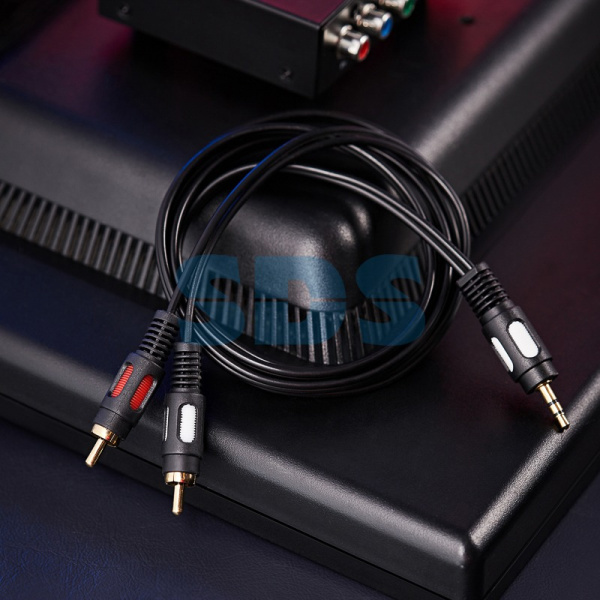 Шнур 3.5 Stereo Plug - 2RCA Plug   1.5М (GOLD)  REXANT купить за 353 руб. в Новосибирске
