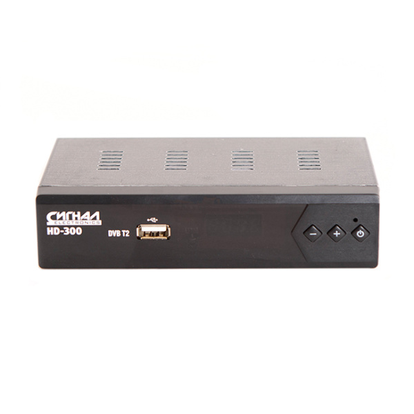 Ресивер эфирный (приставка ТВ) DVB-T2 HD HD-300, металл, дисплей DOLBY DIGITAL, чипсет Ali3821P, СИГНАЛ купить за 0 руб. в Новосибирске