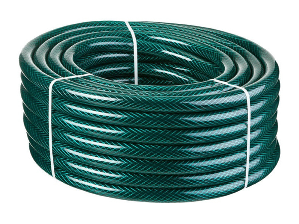 Шланг поливочный ПВХ, трёхслойный армированный 1/2, 25м, 10 бар, ВИХРЬ, 73/7/2/13 купить за 952 руб. в Новосибирске