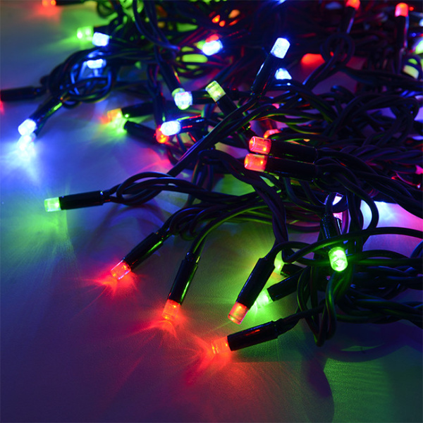 Гирлянда светодиодная уличная рисовая, SE-RICE-10100M, 10M, 100LED, мульти(4цв.), IP60, черн шн.1,5м, Funray, 13036 купить за 2 142 руб. в Новосибирске