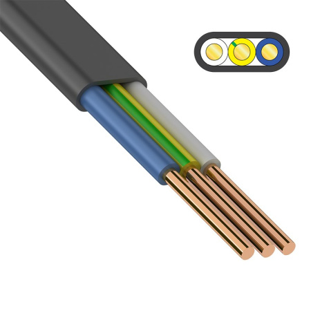 Кабель ВВГ-Пнг(А)-LS 3х4  ГОСТ, 202399 купить за 251 руб. в Новосибирске