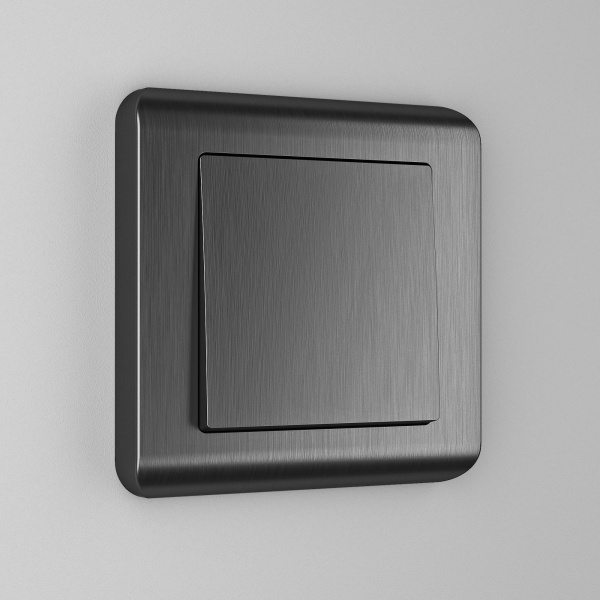 Выключатель 1-клавишный (графит рифленый) / WL04-SW-1G / W1110004 купить за 565 руб. в Новосибирске