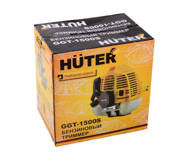 Бензиновый триммер Huter GGT-1500S, разборный, (2-х тактный, 1500Вт, Леска/нож, бензин АИ-92 + Масло, 6 кг), 70/2/10 купить за 9&nbsp;989 руб. в Новосибирске