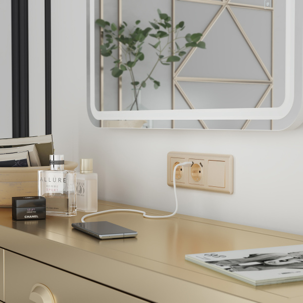 Рамка Stream на 3 поста (шампань) / WL12-Frame-03-shampan / W0032111 купить за 1 020 руб. в Новосибирске