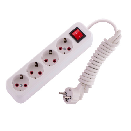 720-0402-402 LILA Удлинитель с/з 4 вх. 2 м. с вык. (3500Вт) купить за 780 руб. в Новосибирске