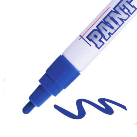 Маркер лаковый MunHwa 4 мм синий, 522459 купить за 180 руб. в Новосибирске