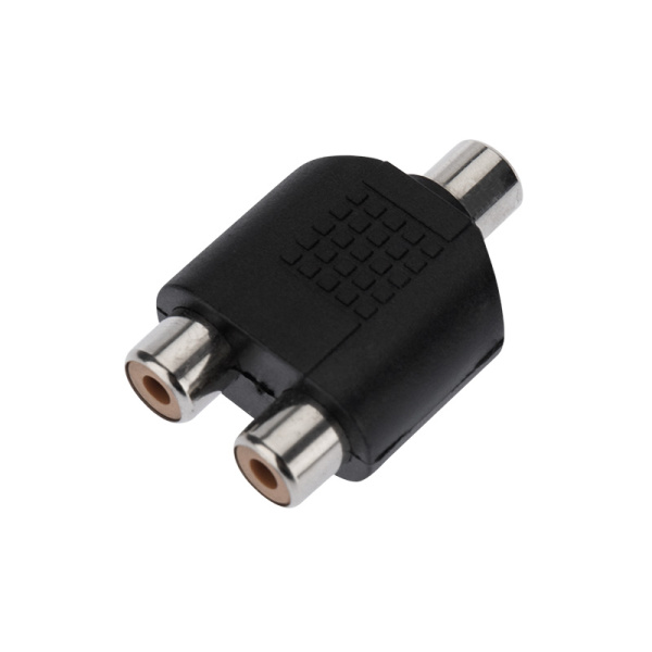 ПЕРЕХОДНИК  1x гнездо RCA  <-->  2x гнездо RCA  REXANT купить за 24 руб. в Новосибирске