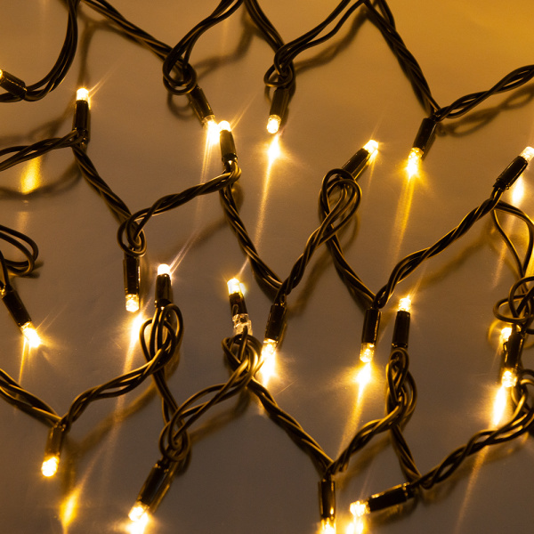 Гирлянда светодиодная уличная рисовая, SE-RICE-10100W, 10M, 100 LED, тёплая.бел, IP60, черн.шн.1,5м, Funray, 2645 купить за 2 133 руб. в Новосибирске