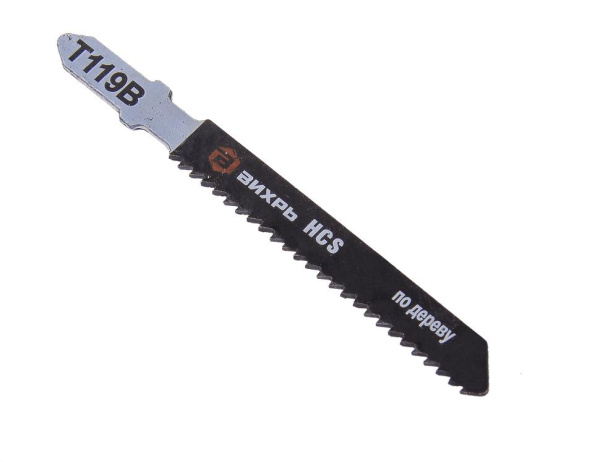 Пилки для лобзика Т119В по дереву,быстрый рез 76х50мм (2 шт) 73/10/5/8 "ВИХРЬ" купить за 120 руб. в Новосибирске