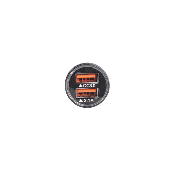 Автомобильный адаптер [ETL-AQC5V2A], 28Вт, 2USB, QC3.0, 5В2.1А, Delta+, черн., цв.коробка, (БЫСТРАЯ ЗАРЯДКА), 30234 купить за 0 руб. в Новосибирске