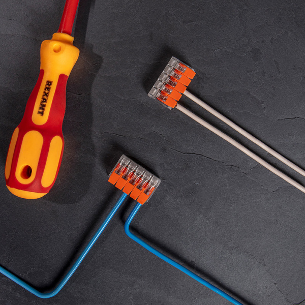 Универсальная компактная клемма, 5-проводная до 4,0 мм² (40 шт. /уп. ) REXANT купить за 49 руб. в Новосибирске