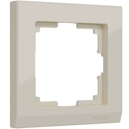 Рамка Stark на 1 пост (слоновая кость) / WL04-Frame-01-ivory / W0011803 купить за 98 руб. в Новосибирске