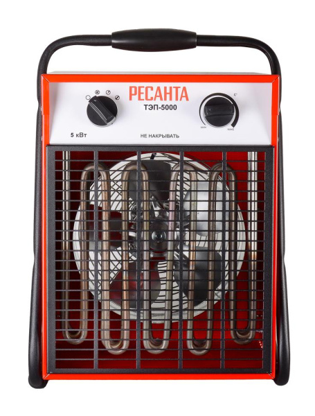 Тепловая электрическая пушка ТЭП-5000 Ресанта, 67/1/3 купить за 8 490 руб. в Новосибирске