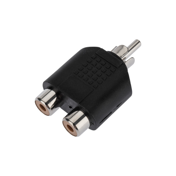 ПЕРЕХОДНИК  1x штекер RCA <--> 2x гнездо RCA  REXANT купить за 0 руб. в Новосибирске