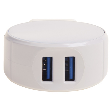 Сетевое зарядное устройство 2хUSB (СЗУ) (5 V,2100 mA+1000 mA ) белое REXANT купить за 0 руб. в Новосибирске