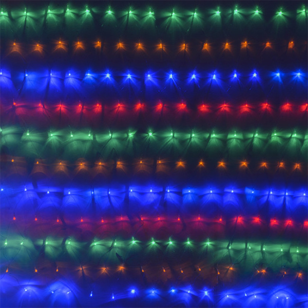 Гирлянда светодиодная "Сетка" ML-320M, 3*2м, 320 светодиодов, 220в, IP20, мультицвет (2600) купить за 0 руб. в Новосибирске