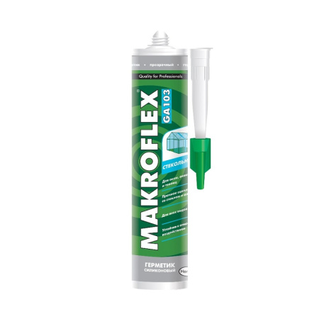 Герметик силиконовый Macroflex GA103 силиконовый стекольный, ПРОЗРАЧНЫЙ, (0,30л), тов-163847 купить за 0 руб. в Новосибирске