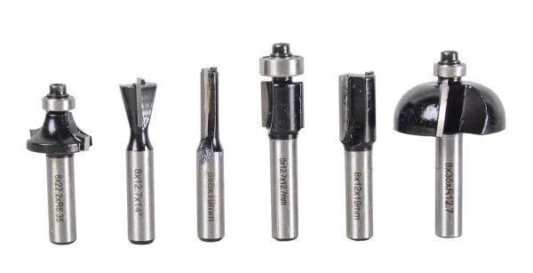 Набор фрез по дереву 6шт.(хвостовик 8мм), кейс Вихрь, 73/10/6/20 купить за 1&nbsp;486 руб. в Новосибирске